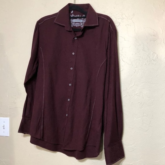 Zagiri Long Sleeve Button Down Shirt L - Picture 1 of 3